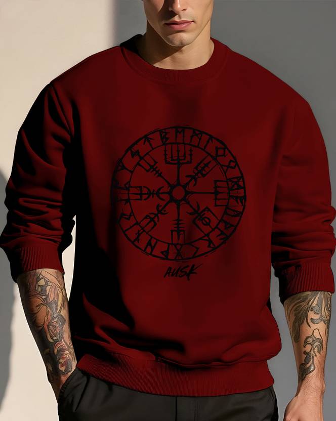 Men Full Sleeve Graphic Print Sweatshirt