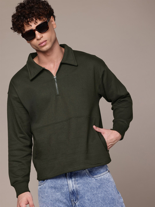 Co. Shirt Collar Relaxed Fit Sweatshirt